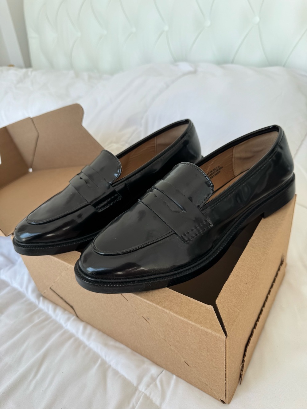 H&M Women's Black Loafers, US 9 New